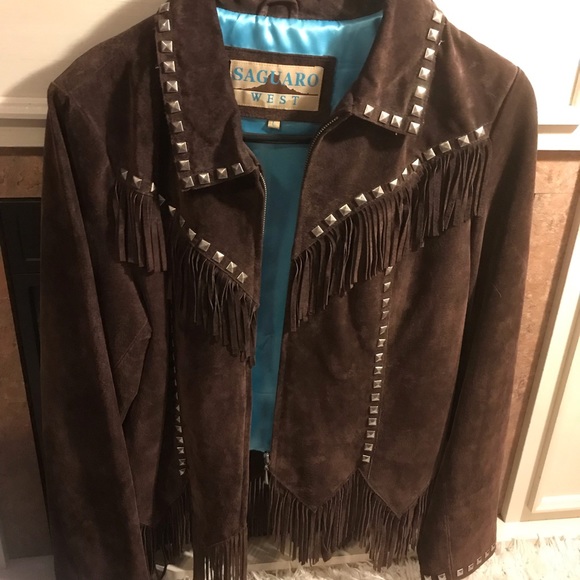 LEATHER FRINGE JACKET - Picture 2 of 8